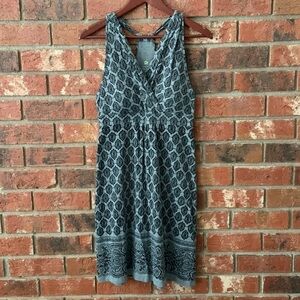 Dakini Gray & Black Print Racerback Yoga Outdoor Dress